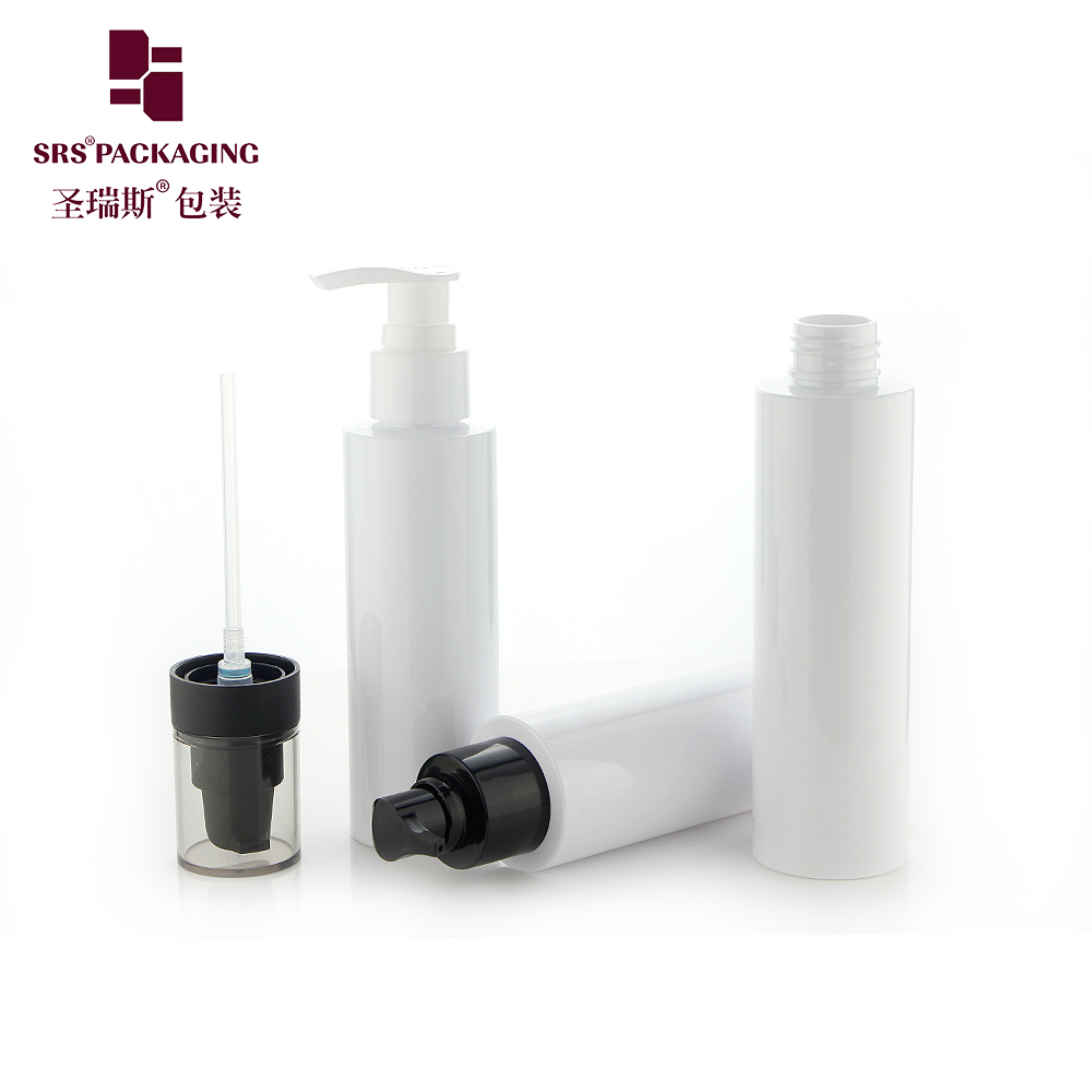 Wholesale cosmetic packaging 120ml 150ml PET plastic empty lotion cream bottle