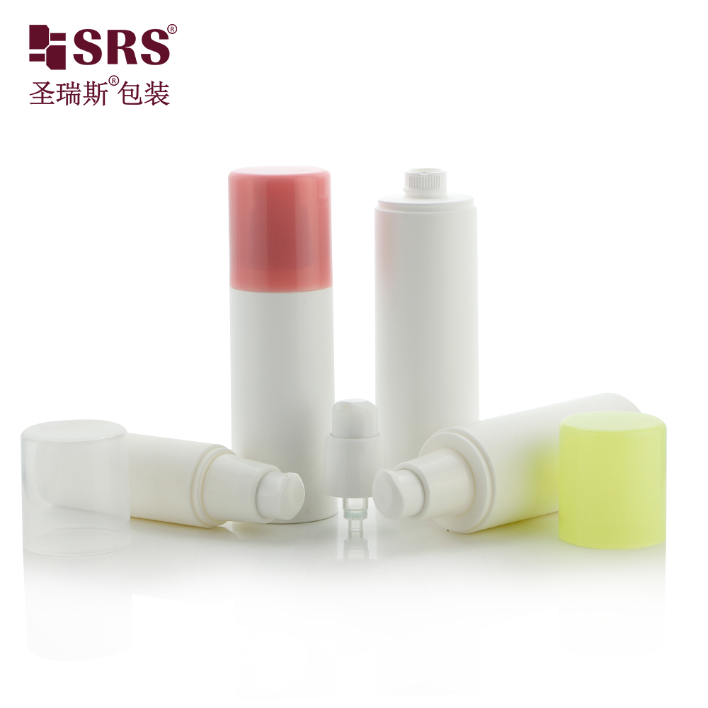 Manufacturers Custom 10ml 15ml 30ml 50ml 75ml 100ml Eco Friendly White Empty PP Airless Pump Bottle