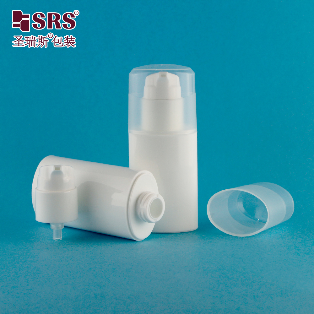 PP PCR Oval Shape 35ml 50ml low price airless pump bottle 30ml Lotion Pump Bottle