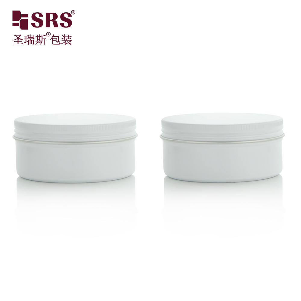Custom Aluminum Jar For Hand Cream Black Aluminum Jar 50ml Cosmetic Containers