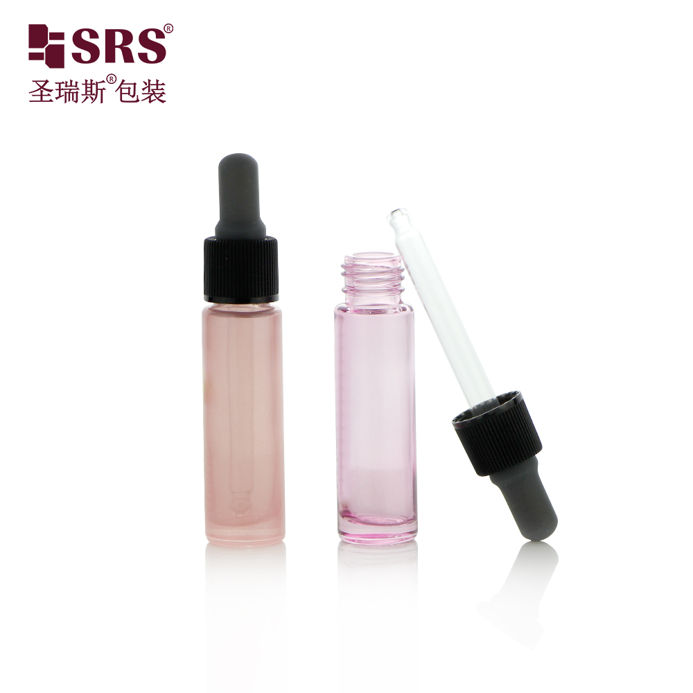 Free Sample 2ml 3ml 4ml 5ml custom serum mini glass empty dropper bottle cosmetics packaging