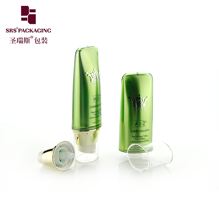 A041 35ml airless pump cosmetic packaging container refillable lotion luxury tube