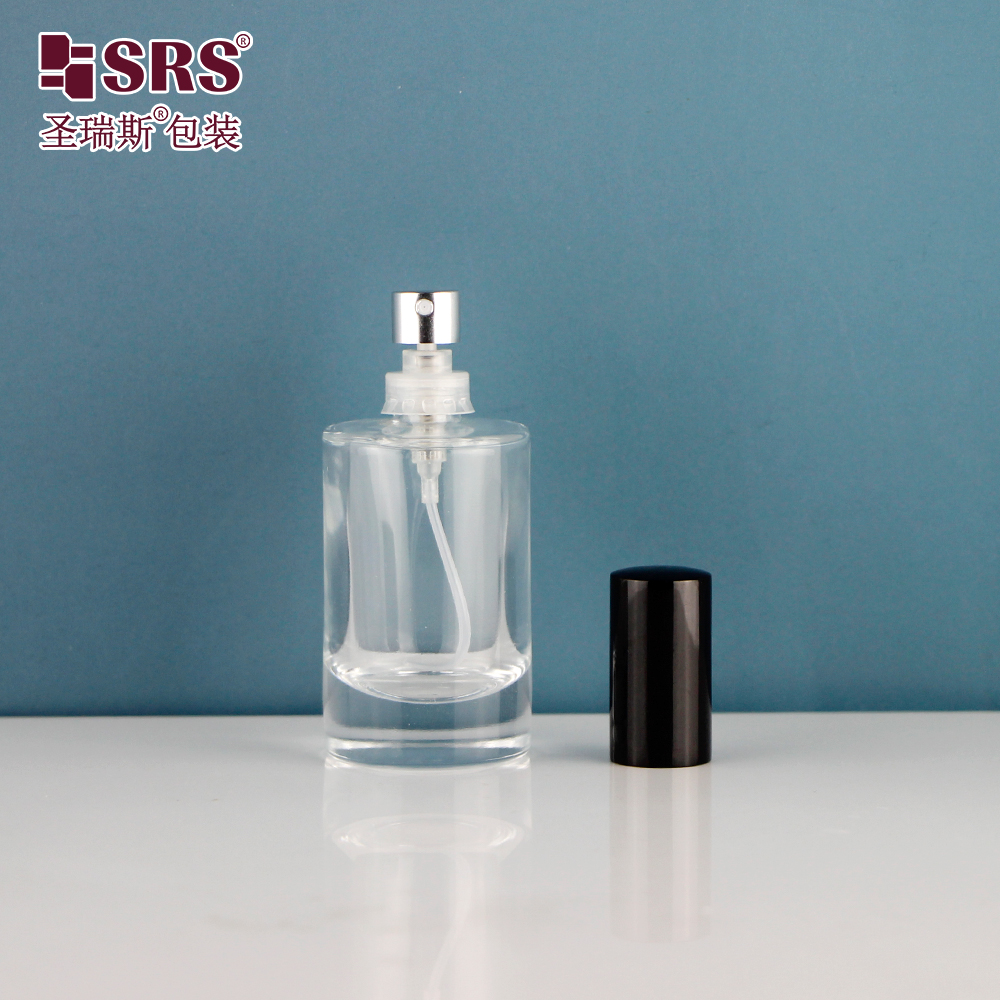 30ml round shape transparent clear 1oz perfume spray bottle