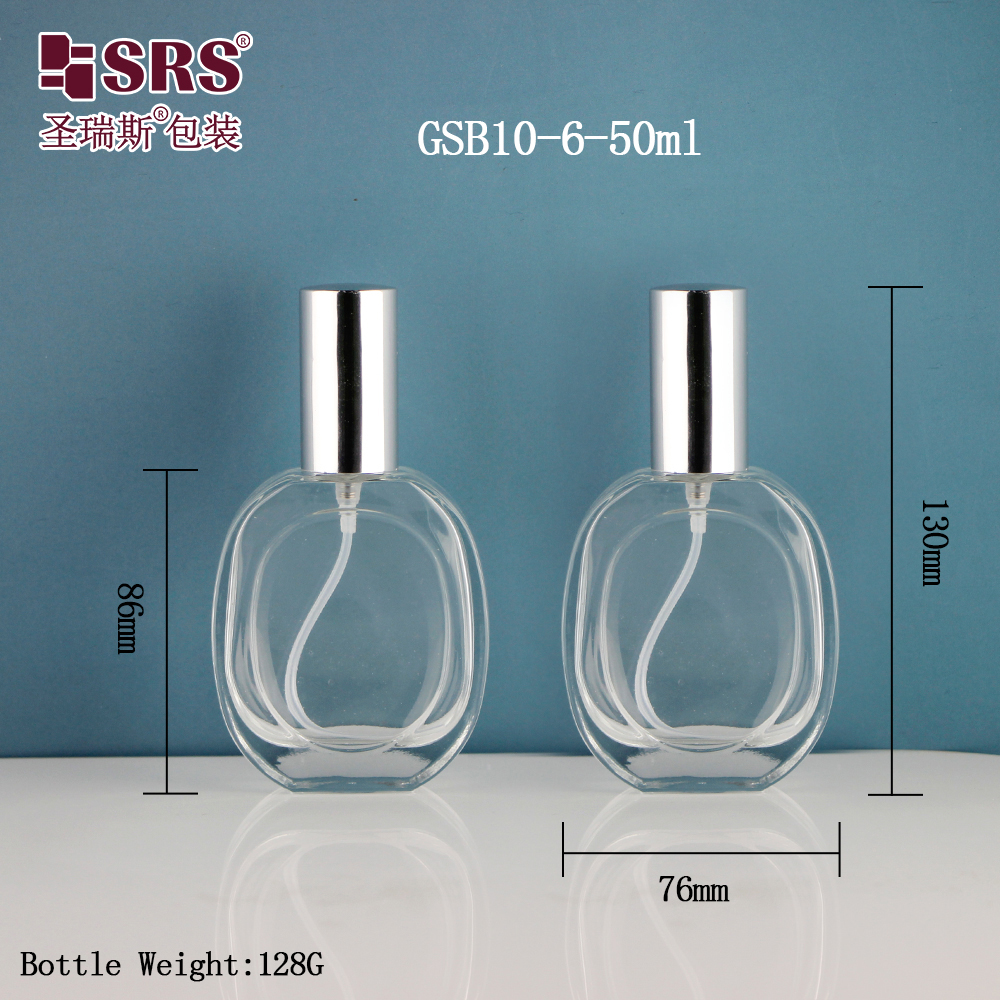 30ml round shape transparent clear 1oz perfume spray bottle