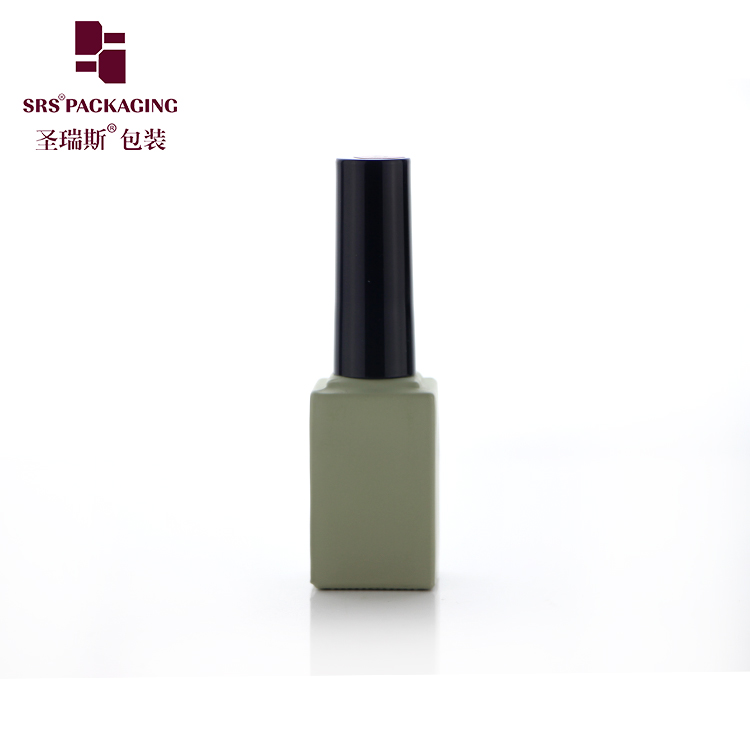 Frosted Black Bottle For Nail UV Gel Glass Nail Polish Jars Bottle Empty Bottle Free Samples
