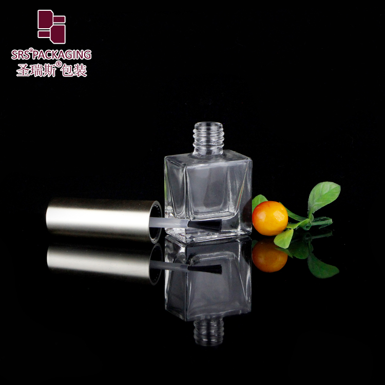 Gold Cap Polish Bottle Clear Glass Nail Polish Gel Packaging 8ml Bottle in Glass Wholesale Price