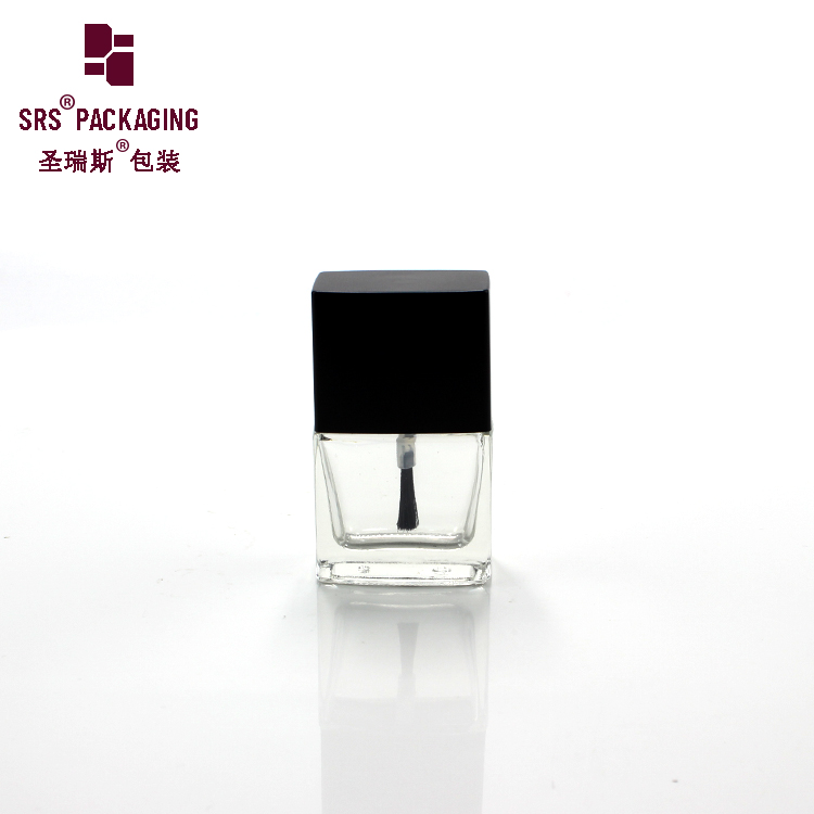11ML Glass Nail Polish Bottle Clear Bottle For Sale Rectangle Shaped Nail Gel Packaging for Female