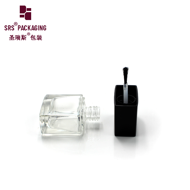 11ML Glass Nail Polish Bottle Clear Bottle For Sale Rectangle Shaped Nail Gel Packaging for Female