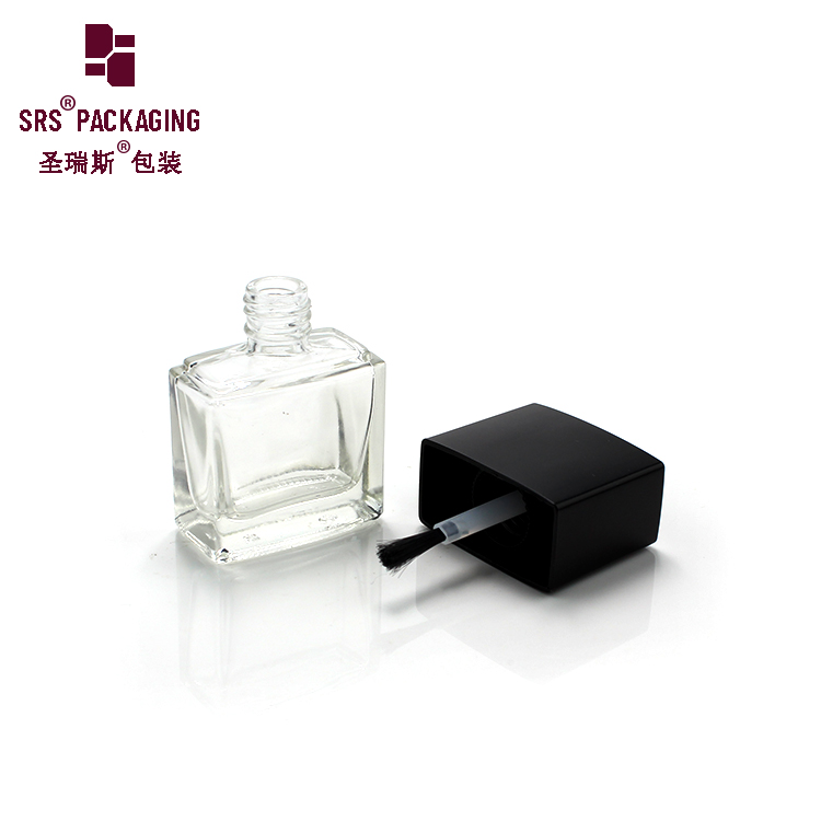 11ML Glass Nail Polish Bottle Clear Bottle For Sale Rectangle Shaped Nail Gel Packaging for Female