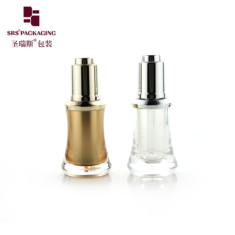 Wholesale 8ml Serum Oil Plastic Bottle with Dropper Luxury Acrylic Drop Bottles