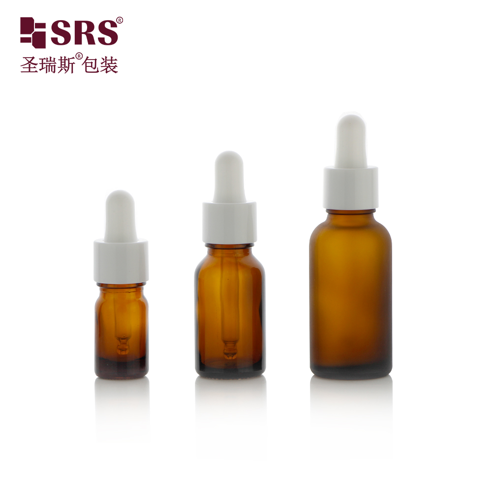 Luxury 5ml 20ml 30ml glass bottles custom gradient color essential oil packaging