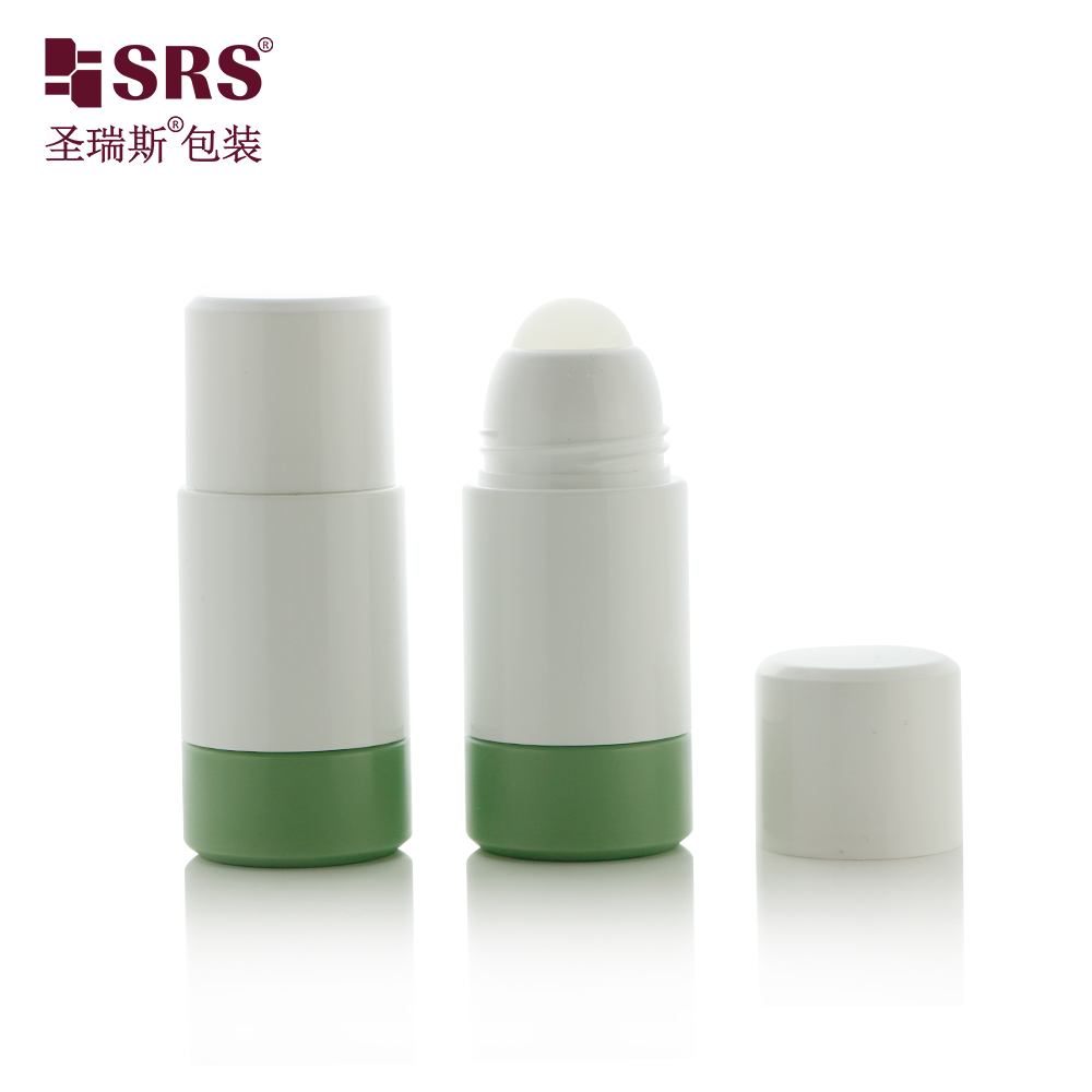 Refillable Replaceable Plastic 50ML 75ML Deodorant With Roll On Ball