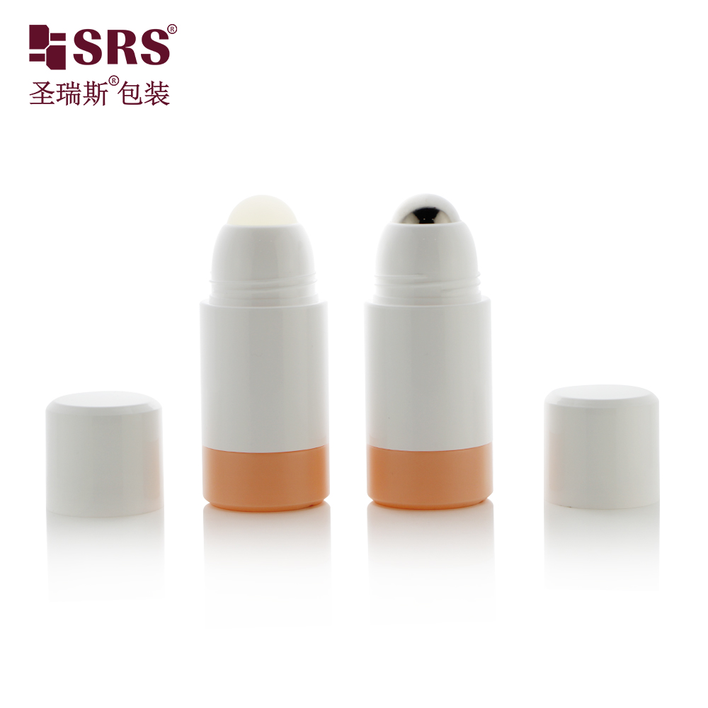 Replaceable 50ml 75ml roll on bottle environment protection deodorant gel PCR empty container