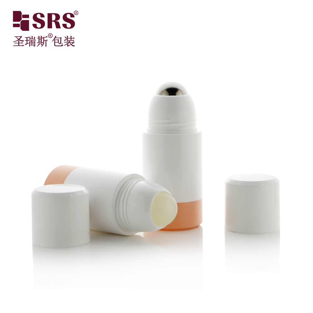 Replaceable 50ml 75ml roll on bottle environment protection deodorant gel PCR empty container