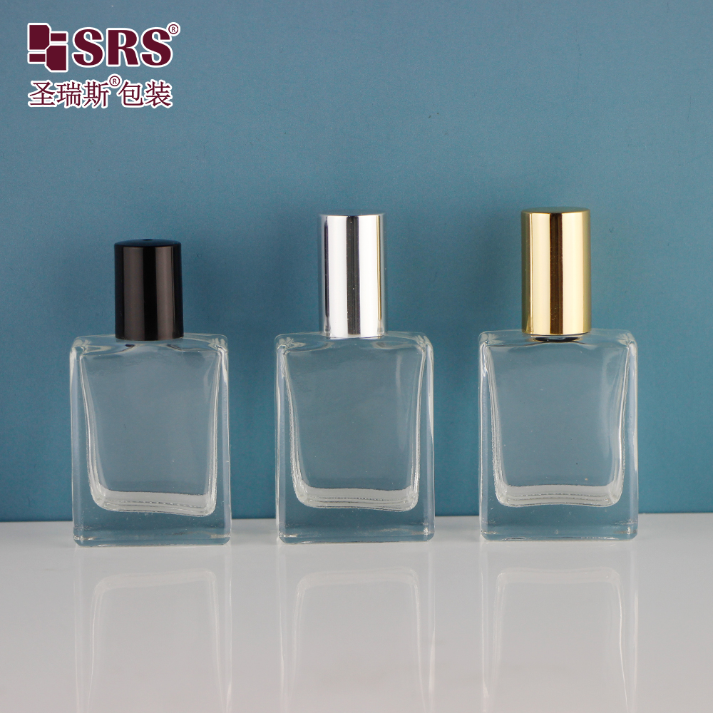 Wholesale Empty Square Perfume Essential 0il Sample Bottle Roll On Glass Bottle