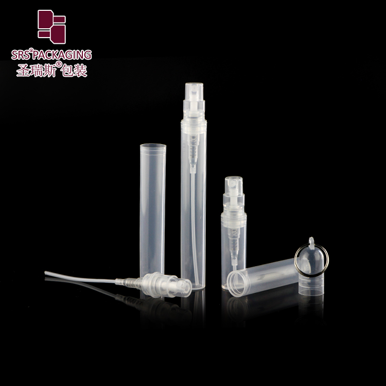 Hot sale cheap price portable travel mini 2ml 3ml 4ml 5ml pen shape plastic mist spray bottle with ring