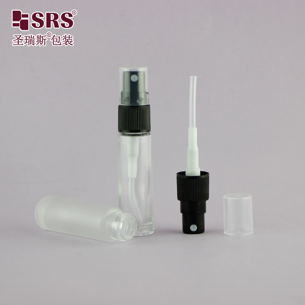 SRS Packaging Free Sample Customized Refillable Empty Small 10ML Cosmetic Glass Perfume Spray Bottle