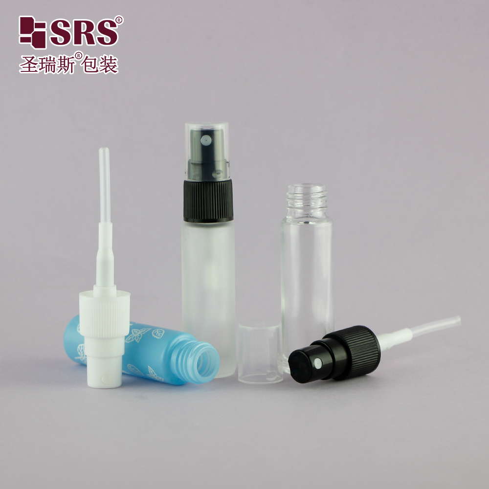 SRS Packaging Free Sample Customized Refillable Empty Small 10ML Cosmetic Glass Perfume Spray Bottle