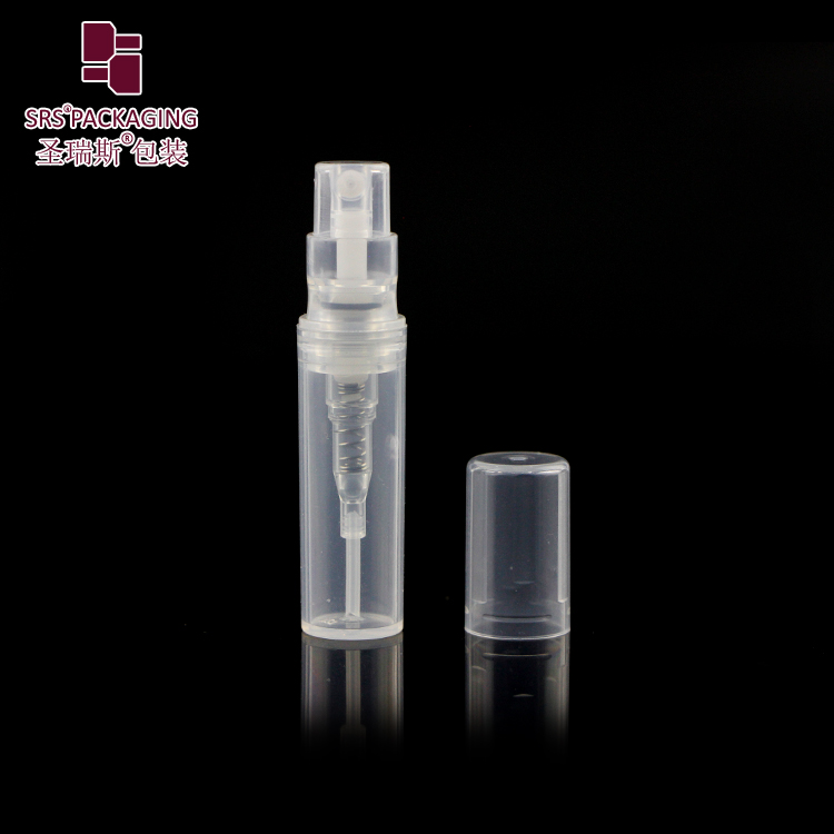 In stock refillable 2ml 3ml 4ml 5ml plastic pp bottle Empty mini  plastic spray bottle