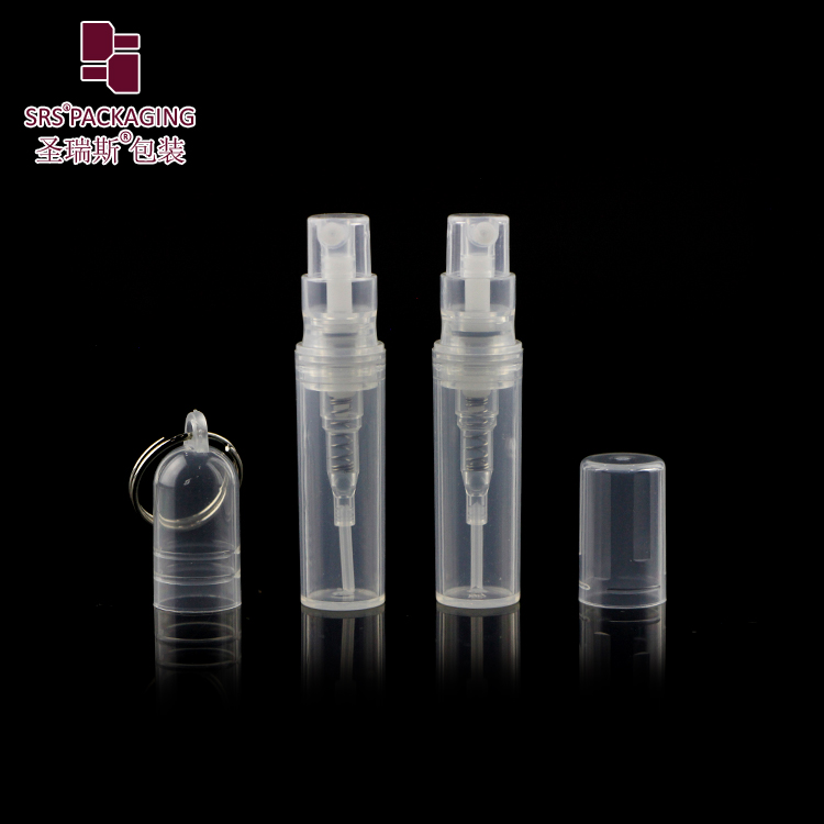 In stock refillable 2ml 3ml 4ml 5ml plastic pp bottle Empty mini  plastic spray bottle