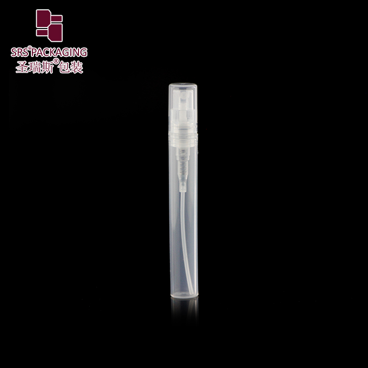 In stock refillable 2ml 3ml 4ml 5ml plastic pp bottle Empty mini  plastic spray bottle