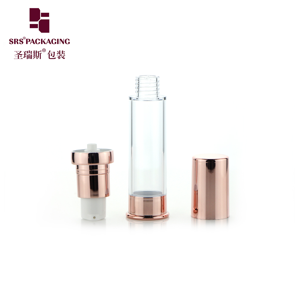 AS plastic 10ml15ml 20ml 30ml Custom Cosmetic Lotion Spray Airless Pump Bottle