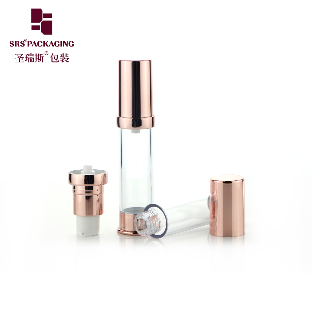 AS plastic 10ml15ml 20ml 30ml Custom Cosmetic Lotion Spray Airless Pump Bottle