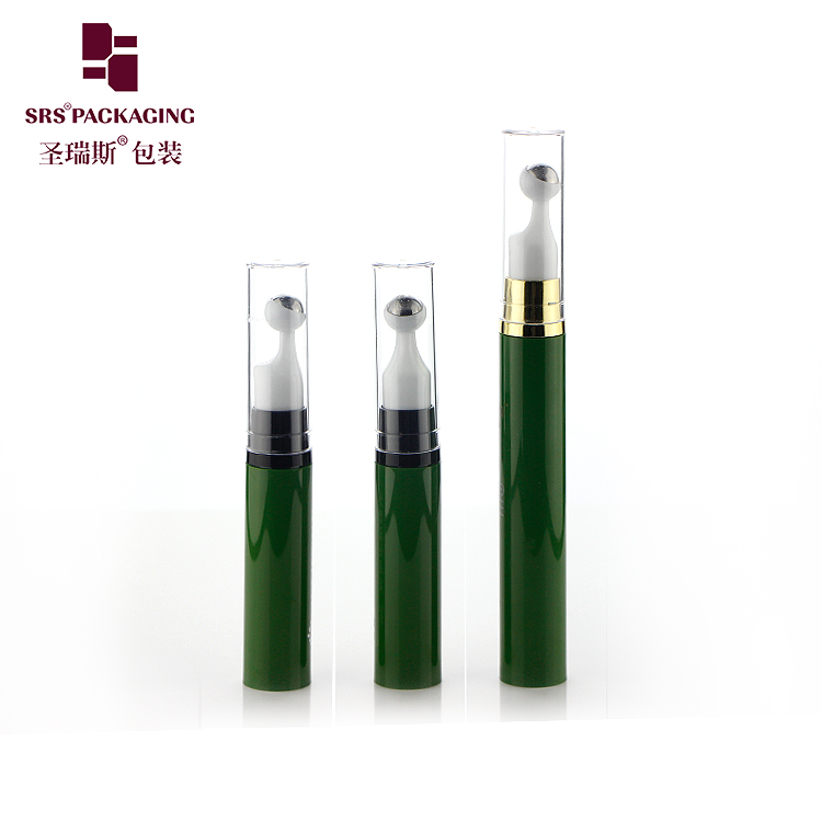 5ml 10ml 12ml 15ml white eye cream airless plastic pump serum roll on bottle eye cream