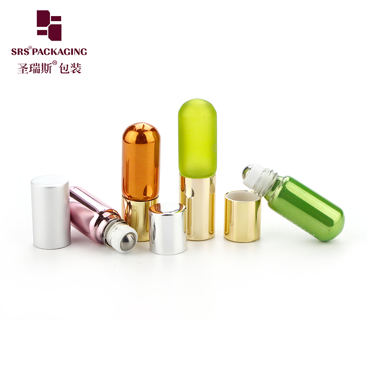 Wholesale Custom LOGO 3ML Roller Ball Glass Bottle Essential Oil Refreshing Sample Vial