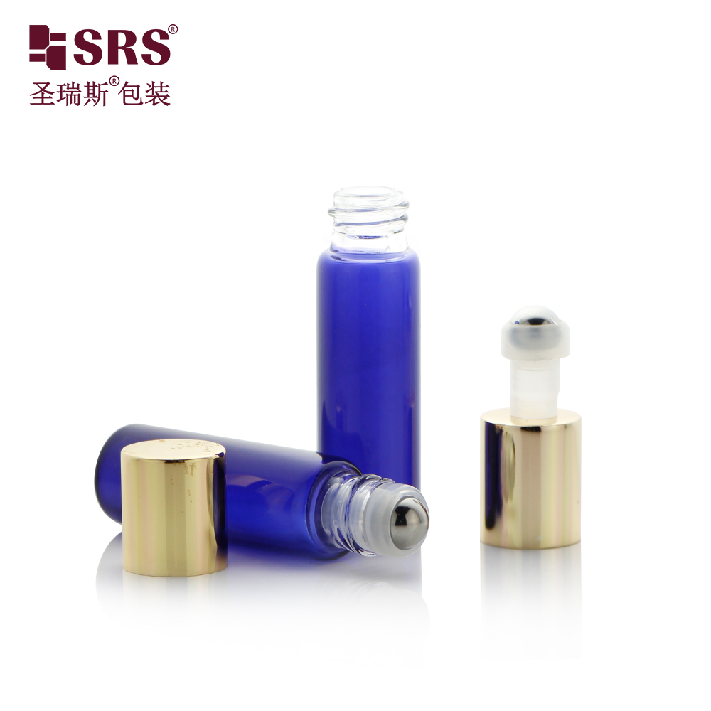 Factory Manufacturer Paint Solid Empty No Leakage Massage Eye Oil 5ml Roll On Glass Bottle