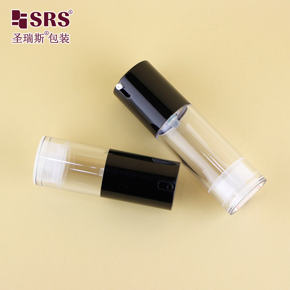 Hot Sale Refillable 50ml 30ml 15ml ECO Friendly Plastic Serum Lotion Airless Pump Bottle Luxury For Skincare