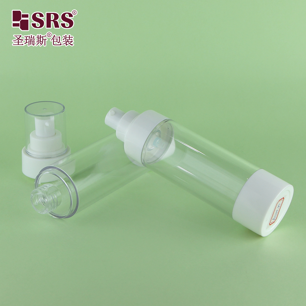 80ml 100ml 120ml Big Size Airless Bottle Plastic Airless Bottle For Cosmetic Facial Care Packaging