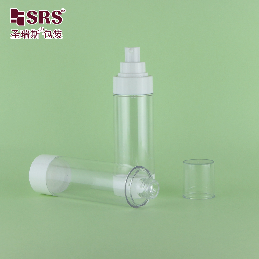 80ml 100ml 120ml Big Size Airless Bottle Plastic Airless Bottle For Cosmetic Facial Care Packaging