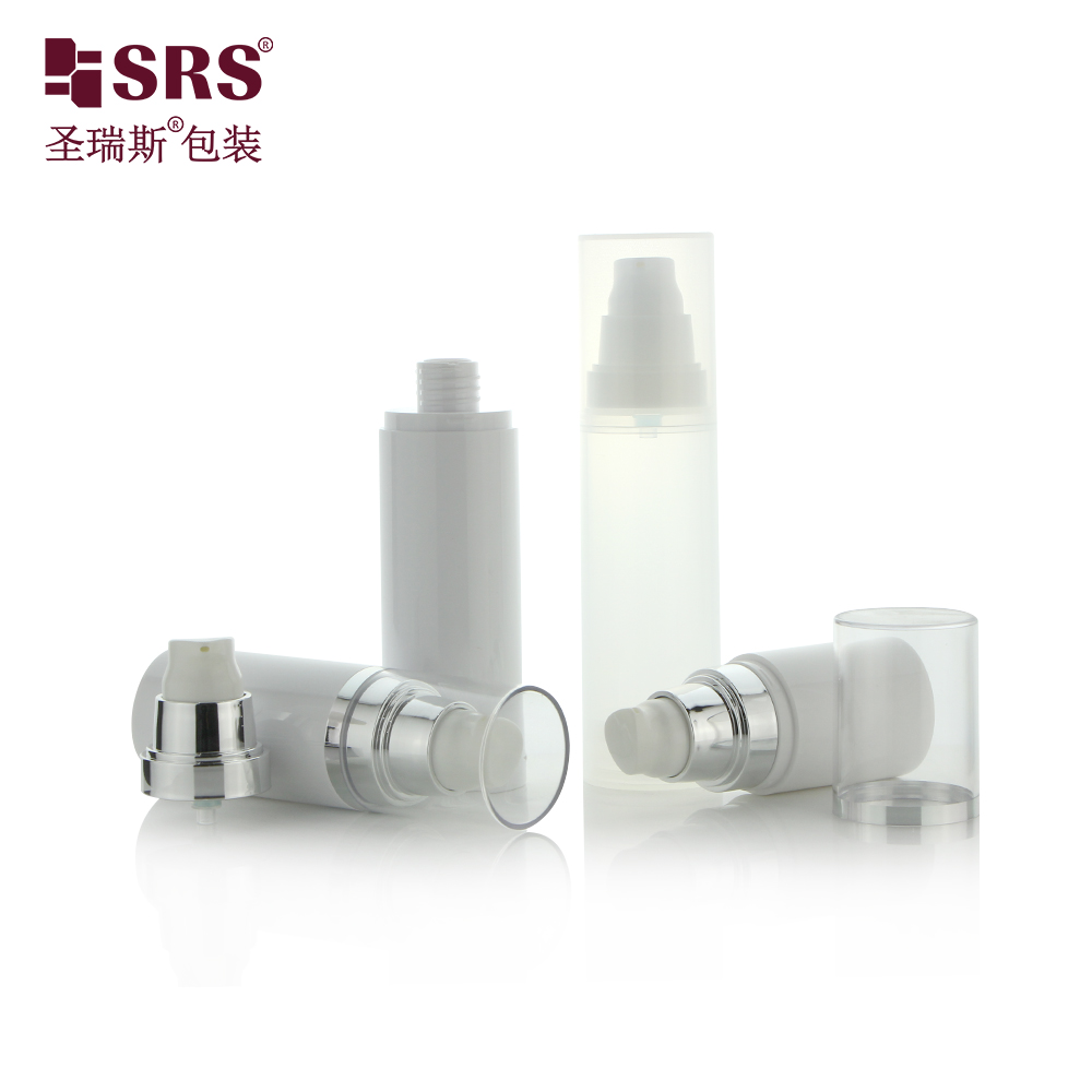 Empty AS Plastic Cosmetic Packaging Serum Lotion 30ml 50ml 60ml 80ml 100ml Vacuum Pump Airless Bottle