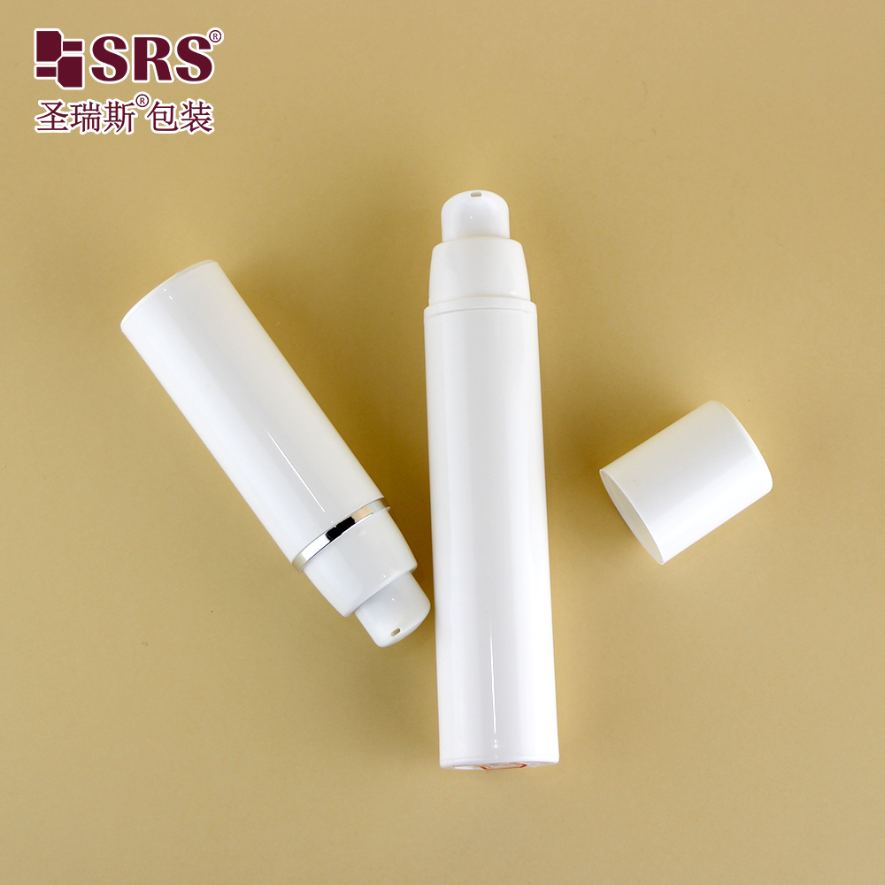 Eco friendly 15ml 30ml 50ml PP plastic airless lotion bottle with vacuum pump