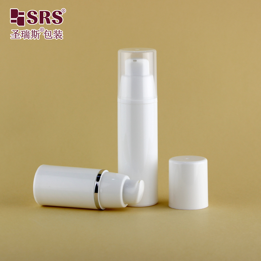 Eco friendly 15ml 30ml 50ml PP plastic airless lotion bottle with vacuum pump