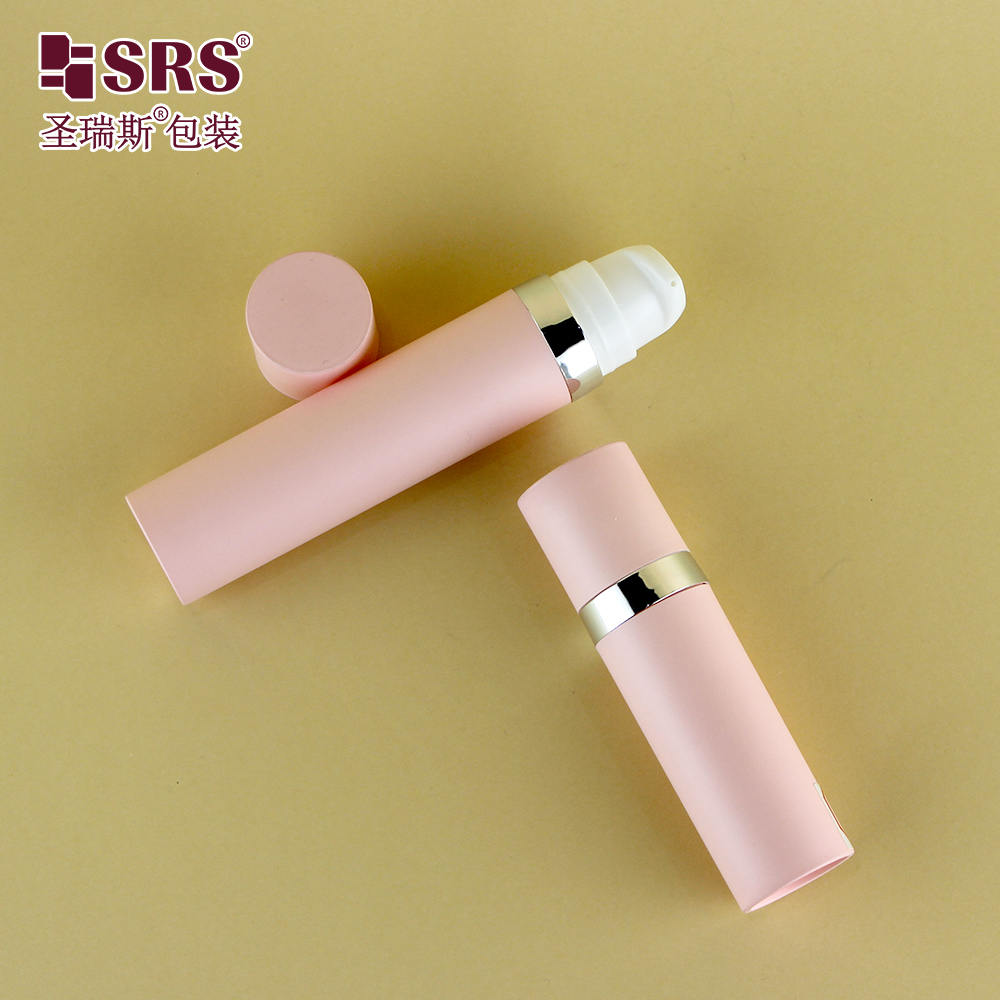 A028 Empty 5ml 10ml 15ml 20ml airless cosmetic bottle luxury injection color Plastic PP packaging