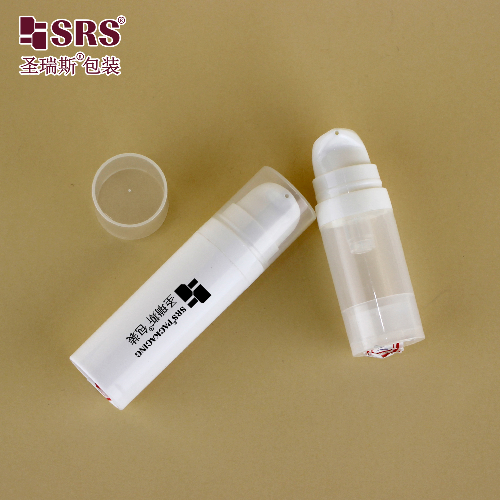 A028 Empty 5ml 10ml 15ml 20ml airless cosmetic bottle luxury injection color Plastic PP packaging