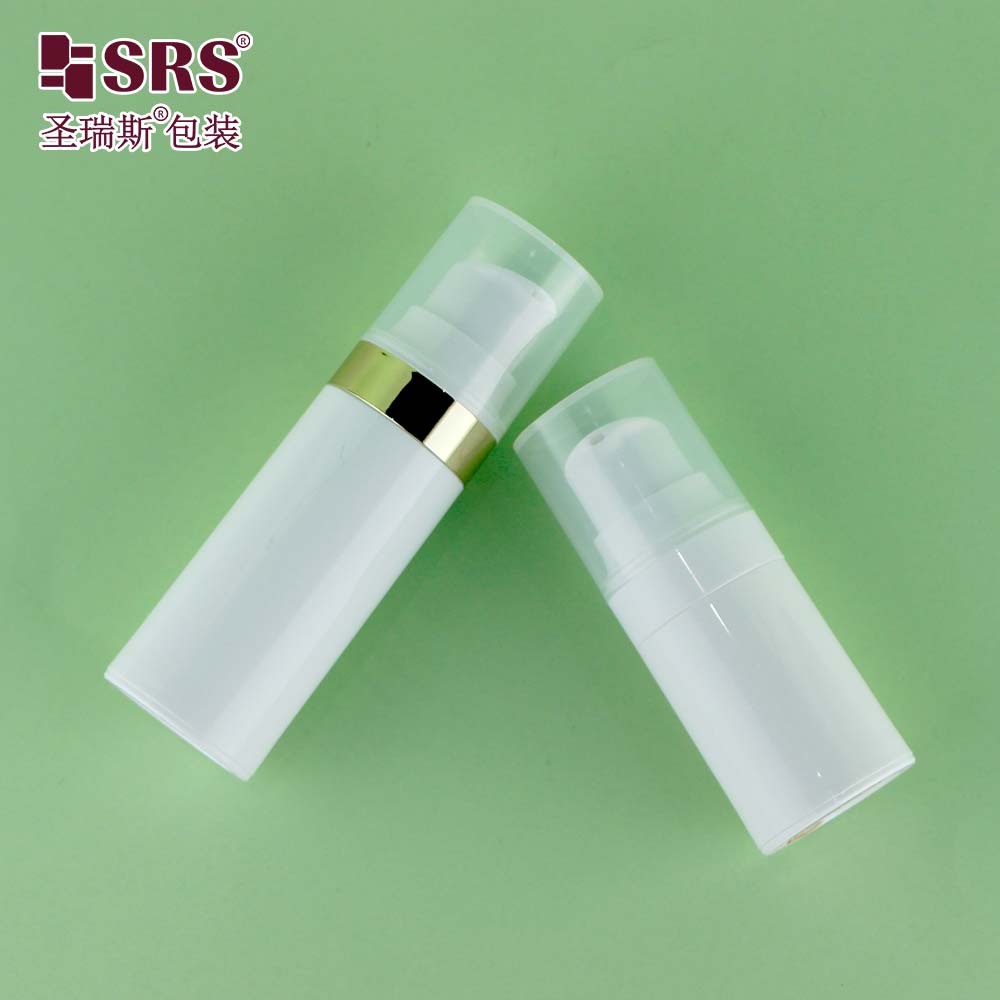 Hot sale 15ml 30ml 50ml airless cosmetic container empty plastic refillable pump bottles