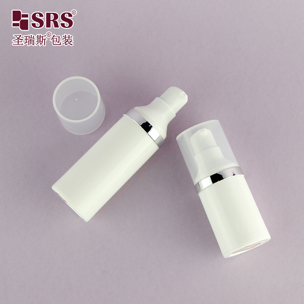 PP plastic custom 15ml 30ml 50ml makeup products airless bottle for serum