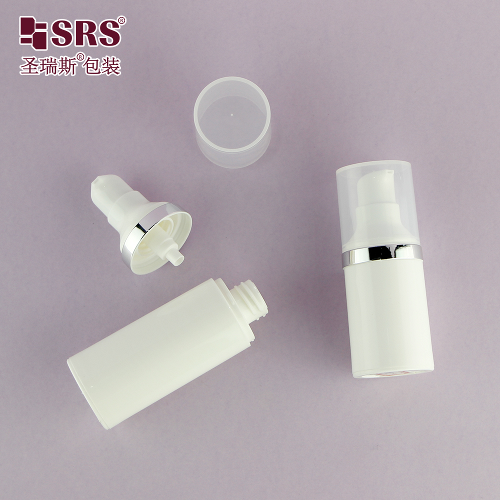 PP plastic custom 15ml 30ml 50ml makeup products airless bottle for serum