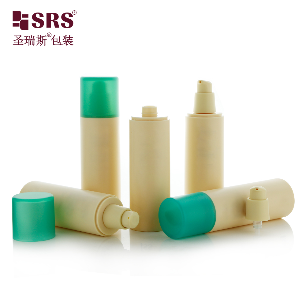 Empty vacuum pump container 15ml 30ml 50ml airless bottle serum 75ml 100ml plastic packaging