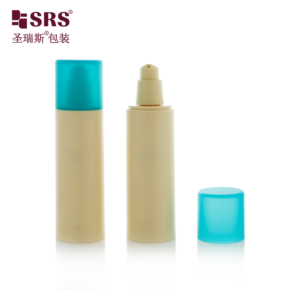 Empty vacuum pump container 15ml 30ml 50ml airless bottle serum 75ml 100ml plastic packaging