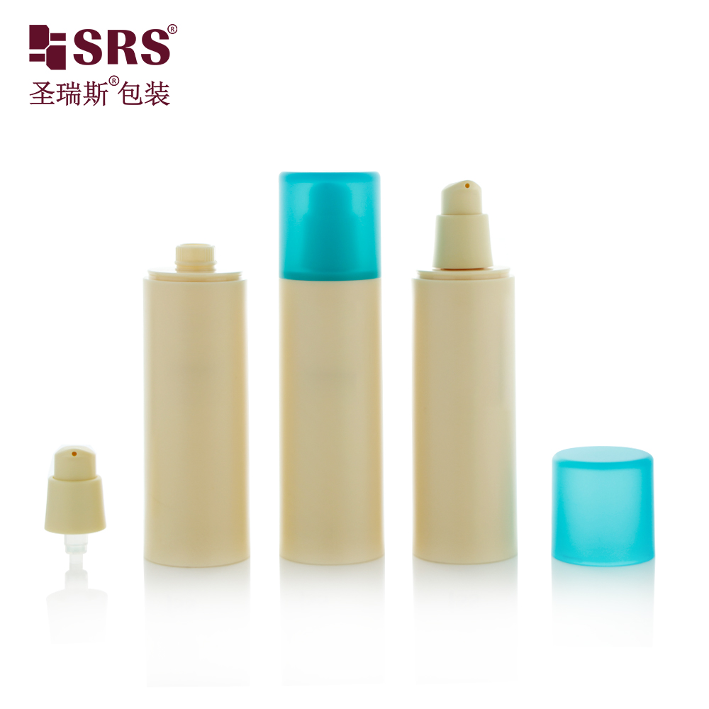 Empty vacuum pump container 15ml 30ml 50ml airless bottle serum 75ml 100ml plastic packaging