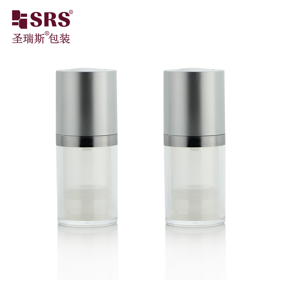 A020 Factory Custom Rotary Lifting Vacuum Acrylic Cosmetic Airless Pump Bottle 15ML 30ML 50ML