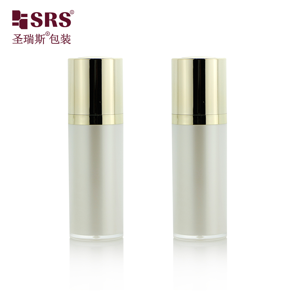 A020 Factory Custom Rotary Lifting Vacuum Acrylic Cosmetic Airless Pump Bottle 15ML 30ML 50ML