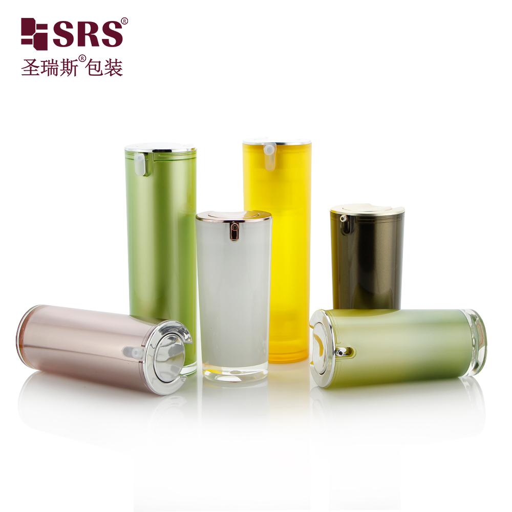 A021 Custom Luxury Cosmetic Airless Pump Bottles Packaging For Skincare 15ml 30ml 50ml