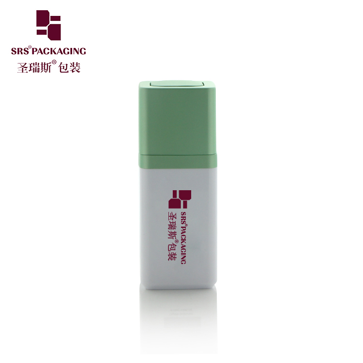 A051 Custom Screen Printing Cosmetics Square Rotary Acrylic Airless Pump Bottle 15ml 30ml 50ml