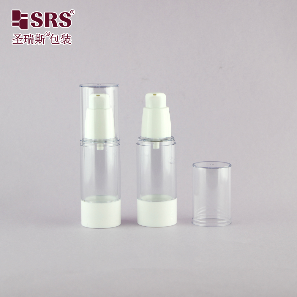 Ready To Ship Empty 15ml 30ml 50ml Skincare Cosmetic Lotion Pump Airless Bottle