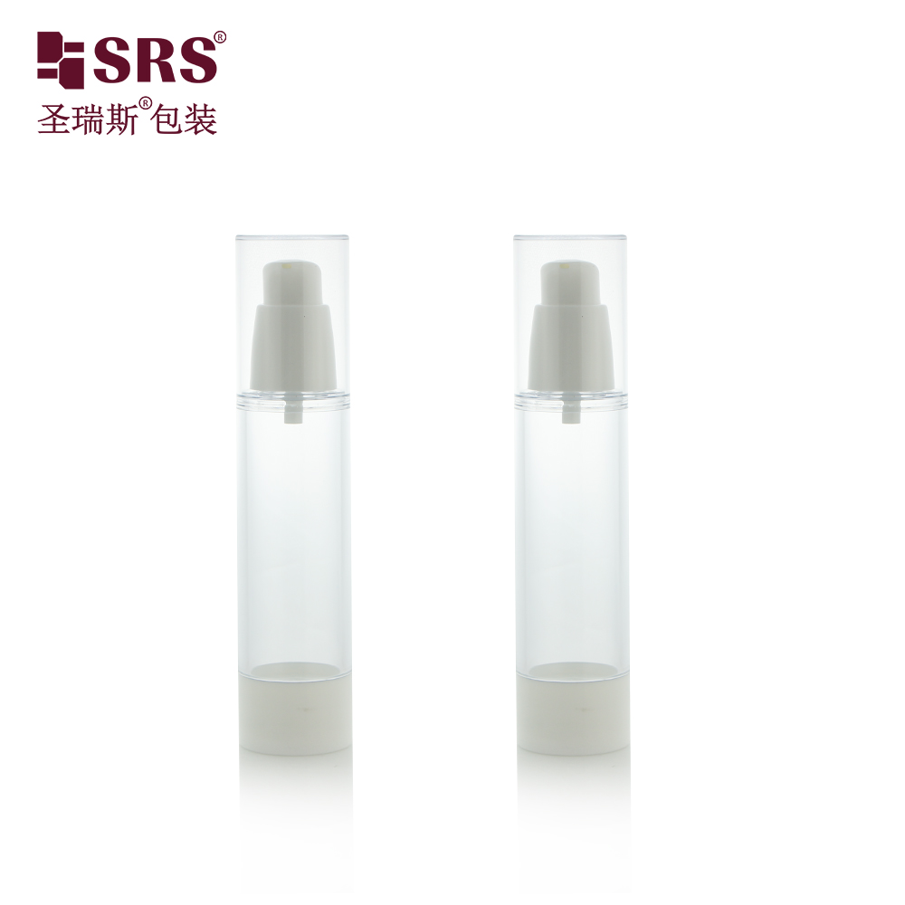 Ready To Ship Empty 15ml 30ml 50ml Skincare Cosmetic Lotion Pump Airless Bottle